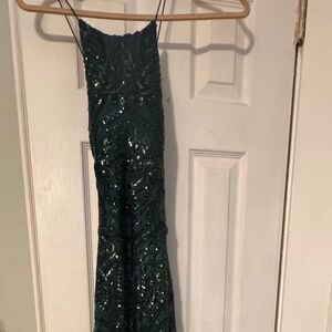 Green Sequined Dress